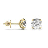 2.5 Carat Each Double ProngRound Shape Studs