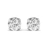 2.5 Carat Each Double ProngRound Shape Studs