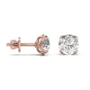 2.5 Carat Each Double ProngRound Shape Studs
