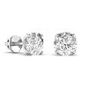 2.5 Carat Each Double ProngRound Shape Studs