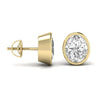 2.5 Carat Each Oval Solitaire Earrings