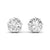 2.5 Carat Each Round Solitaire Diamond Earring