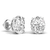 2.5 Carat Oval Shape Solitaire Studs
