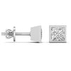 2.5 Carat Princess Solitaire Diamond Studs