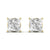 2.5 Carat Solitaire Diamond Earrings