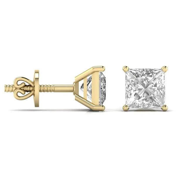 2.5 Carat Solitaire Diamond Earrings