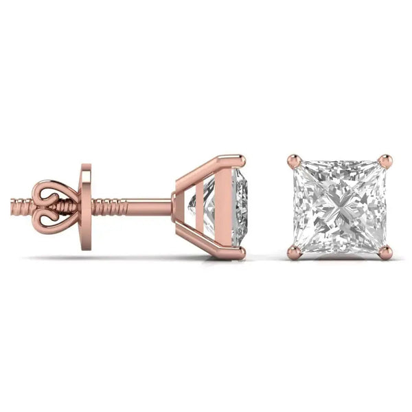 2.5 Carat Solitaire Diamond Earrings