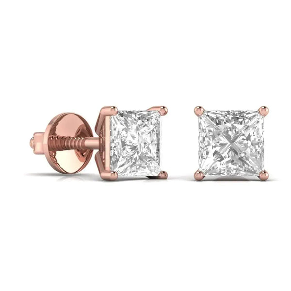 2.5 Carat Solitaire Diamond Earrings
