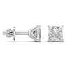 2.5 Carat Solitaire Diamond V-shaped Earrings