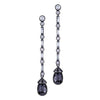 Ayana Briolette Black Diamond Earrings
