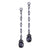 Ayana Briolette Black Diamond Earrings