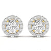 3.5 Carat Each Round Solitaire Diamonds Earring