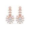 Adorned Pearl Drop Earrings with Diamond Accents