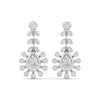 Adorned Pearl Drop Earrings with Diamond Accents