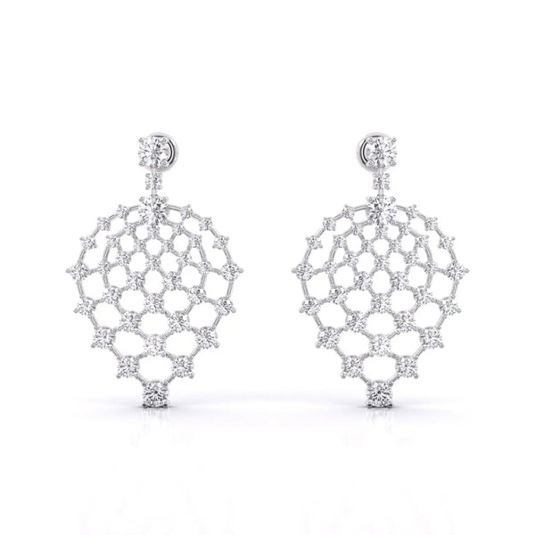 Artistic Classic Diamond Drops Earring
