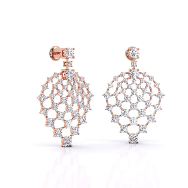 Artistic Classic Diamond Drops Earring