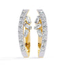 Baguette and Round Diamond Hoops