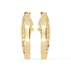 Baguette and Round Diamond Hoops