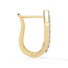 Baguette and Round Diamond Hoops