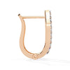 Baguette and Round Diamond Hoops