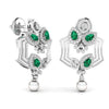 Bold Green Drop Earrings for Women