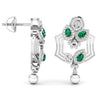Bold Green Drop Earrings for Women