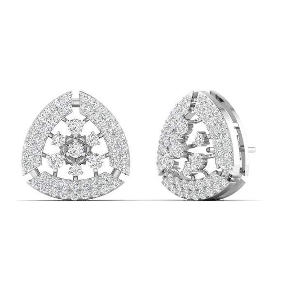 Brilliant Diamond Cluster Earrings