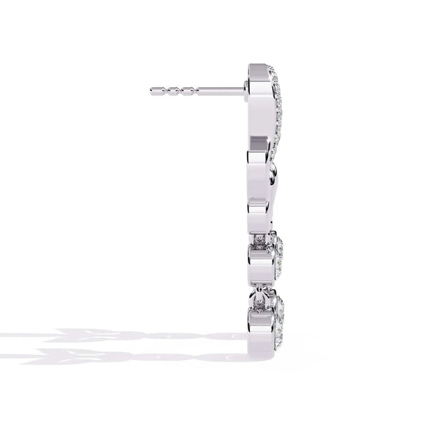 Butterfly Diamond Charm Earrings