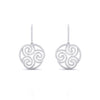 Cachemire Spiral Diamond Drop Earrings
