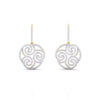 Cachemire Spiral Diamond Drop Earrings