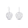 Cachemire Spiral Diamond Drop Earrings
