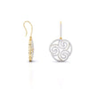 Cachemire Spiral Diamond Drop Earrings