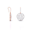 Cachemire Spiral Diamond Drop Earrings