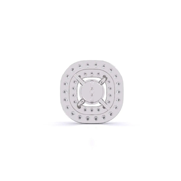 Centre 1 Carat Each Diamond Earrings