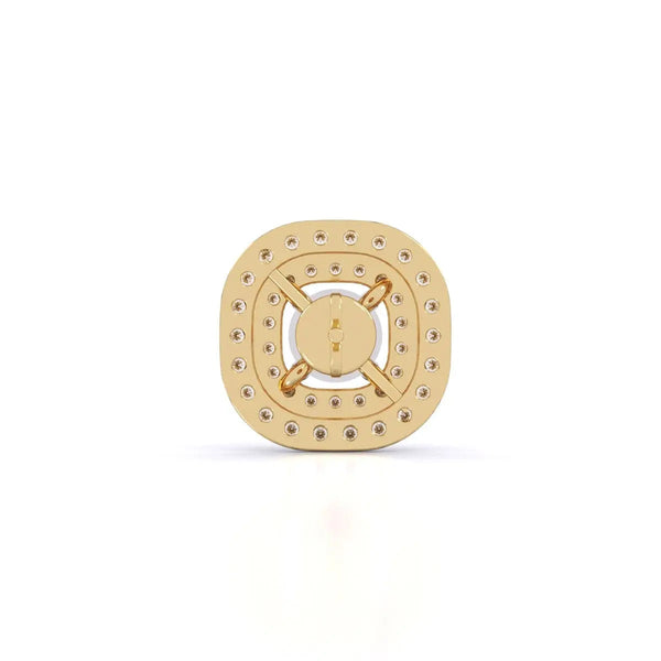 Centre 1 Carat Each Diamond Earrings