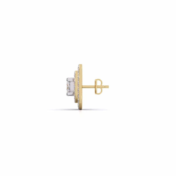 Centre 1 Carat Each Diamond Earrings