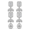 Chainlet Dangler Diamond Earrings