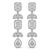 Chainlet Dangler Diamond Earrings