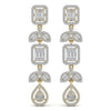Chainlet Dangler Diamond Earrings