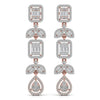 Chainlet Dangler Diamond Earrings