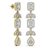 Chainlet Dangler Diamond Earrings