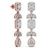 Chainlet Dangler Diamond Earrings