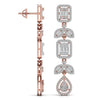 Chainlet Dangler Diamond Earrings