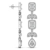 Chainlet Dangler Diamond Earrings