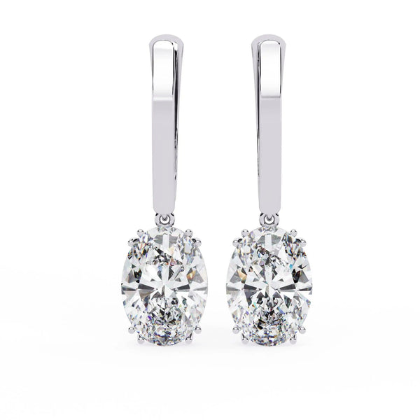 Classic Dangle Diamond Earrings