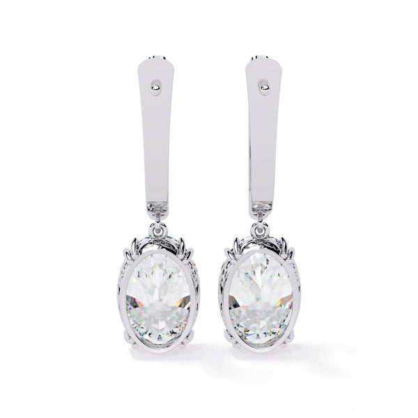 Classic Dangle Diamond Earrings