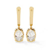 Classic Dangle Diamond Earrings