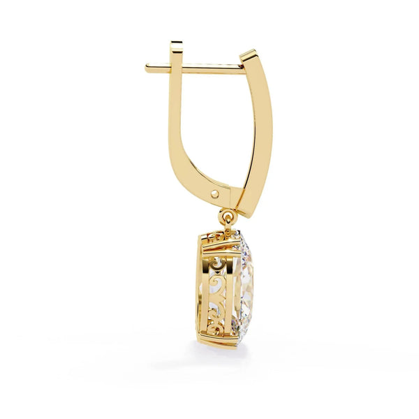 Classic Dangle Diamond Earrings