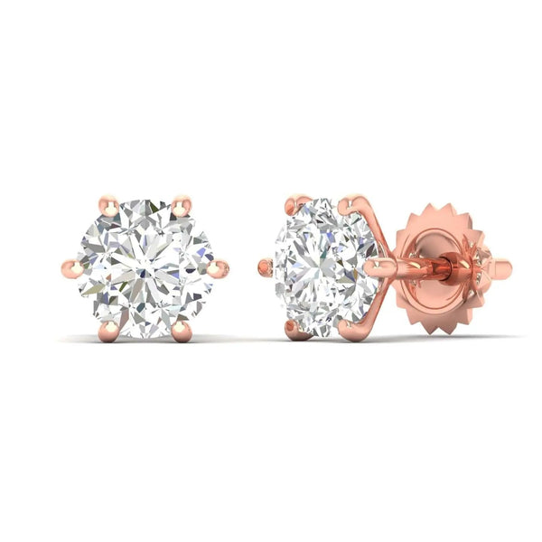 Classic DiamondEarrings – 2 Carats Each