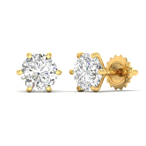 Classic DiamondEarrings – 2 Carats Each